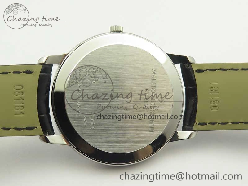 UrbanStyle Patrimony 81180 SS MKF 1:1 Best Edition Gray Dial on Black Leather MIYOTA 9953