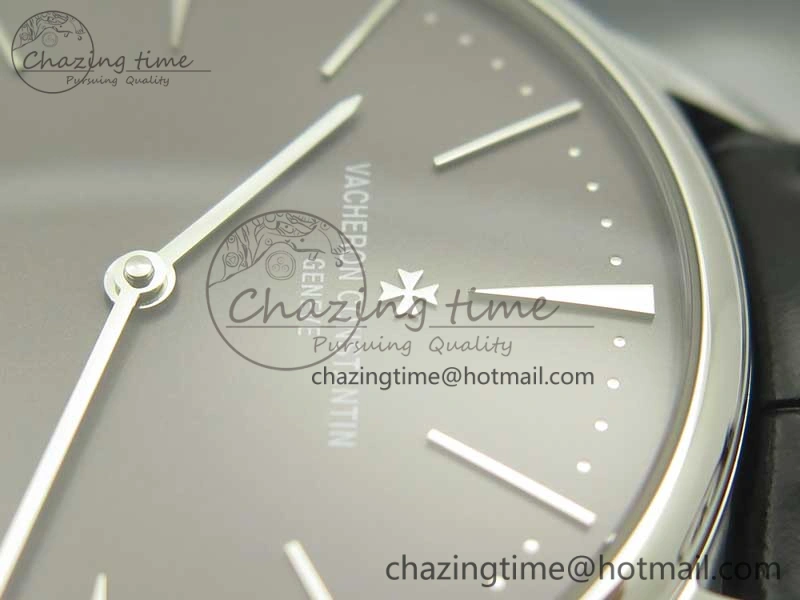 UrbanStyle Patrimony 81180 SS MKF 1:1 Best Edition Gray Dial on Black Leather MIYOTA 9953