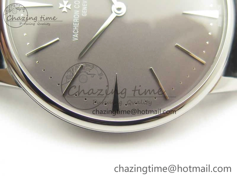 UrbanStyle Patrimony 81180 SS MKF 1:1 Best Edition Gray Dial on Black Leather MIYOTA 9953