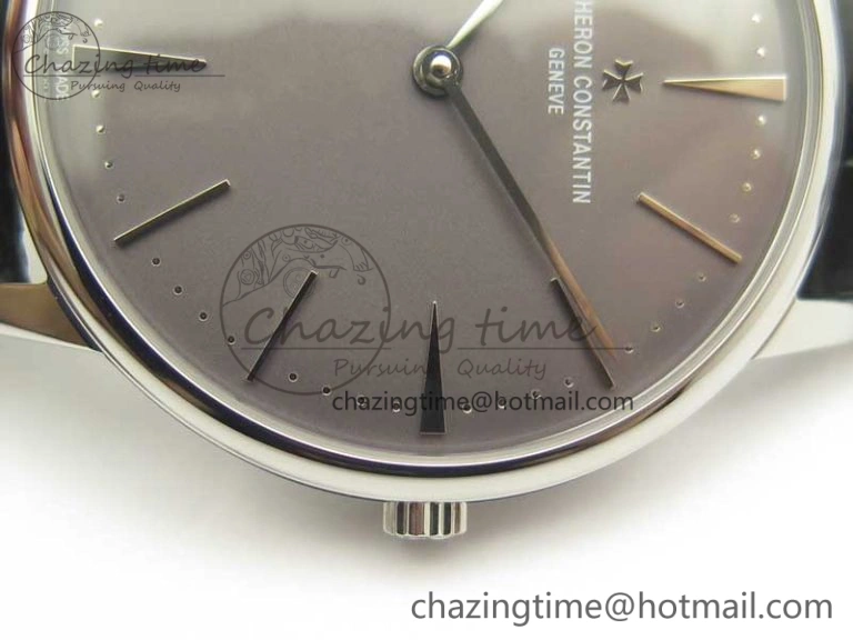 UrbanStyle Patrimony 81180 SS MKF 1:1 Best Edition Gray Dial on Black Leather MIYOTA 9953