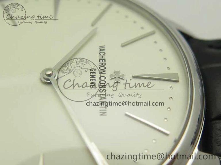 Patrimony 81180 SS MKF 1:1 Best Edition White Dial on Black Leather MIYOTA StreetReady 9951