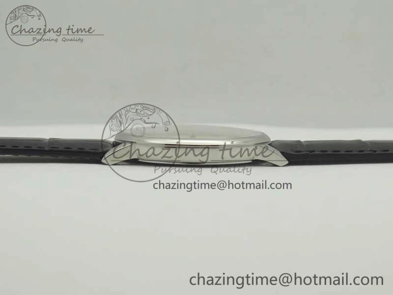 Patrimony 81180 SS MKF 1:1 Best Edition White Dial on Black Leather MIYOTA StreetReady 9951