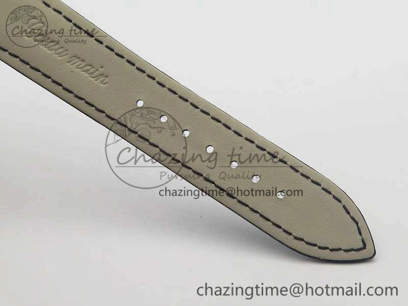 SmartChoice Patrimony 85150 SS MKF 1:1 Best Edition Silver White Dial On Black Leather Cal.2450SC 9967