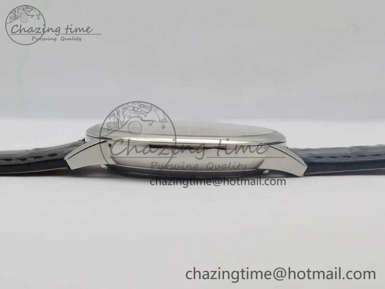 SmartChoice Patrimony 85150 SS MKF 1:1 Best Edition Silver White Dial On Black Leather Cal.2450SC 9967