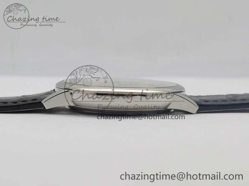 SmartChoice Patrimony 85150 SS MKF 1:1 Best Edition Silver White Dial On Black Leather Cal.2450SC 9967