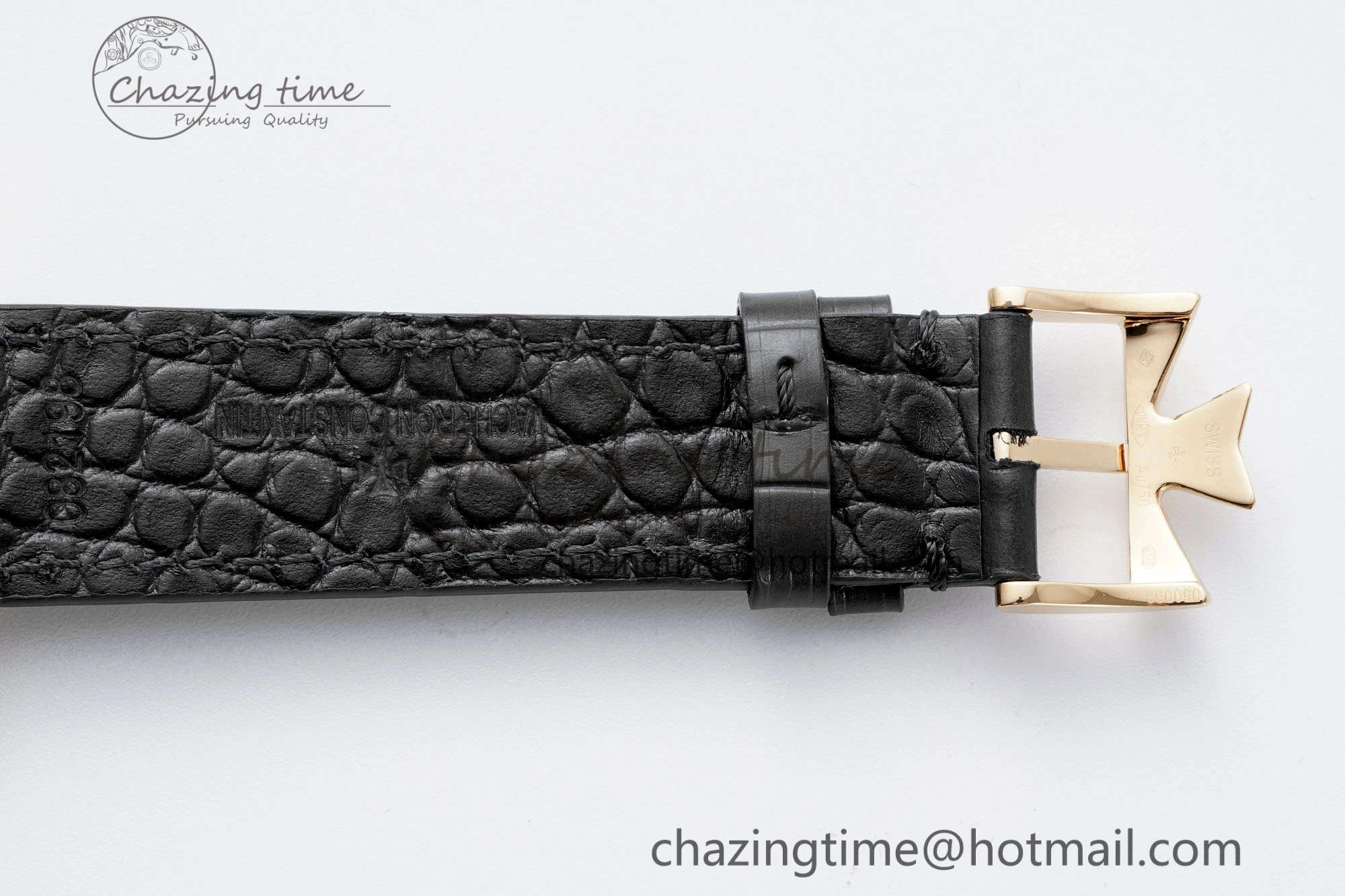Patrimony Date RG PPF 1:1 Best Edition Black Dial on Black Leather Strap MIYOTA EasyMatch 9892