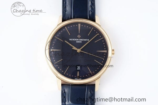 Patrimony Date RG PPF 1:1 Best Edition Black Dial on Black Leather Strap MIYOTA Lightweight 9880