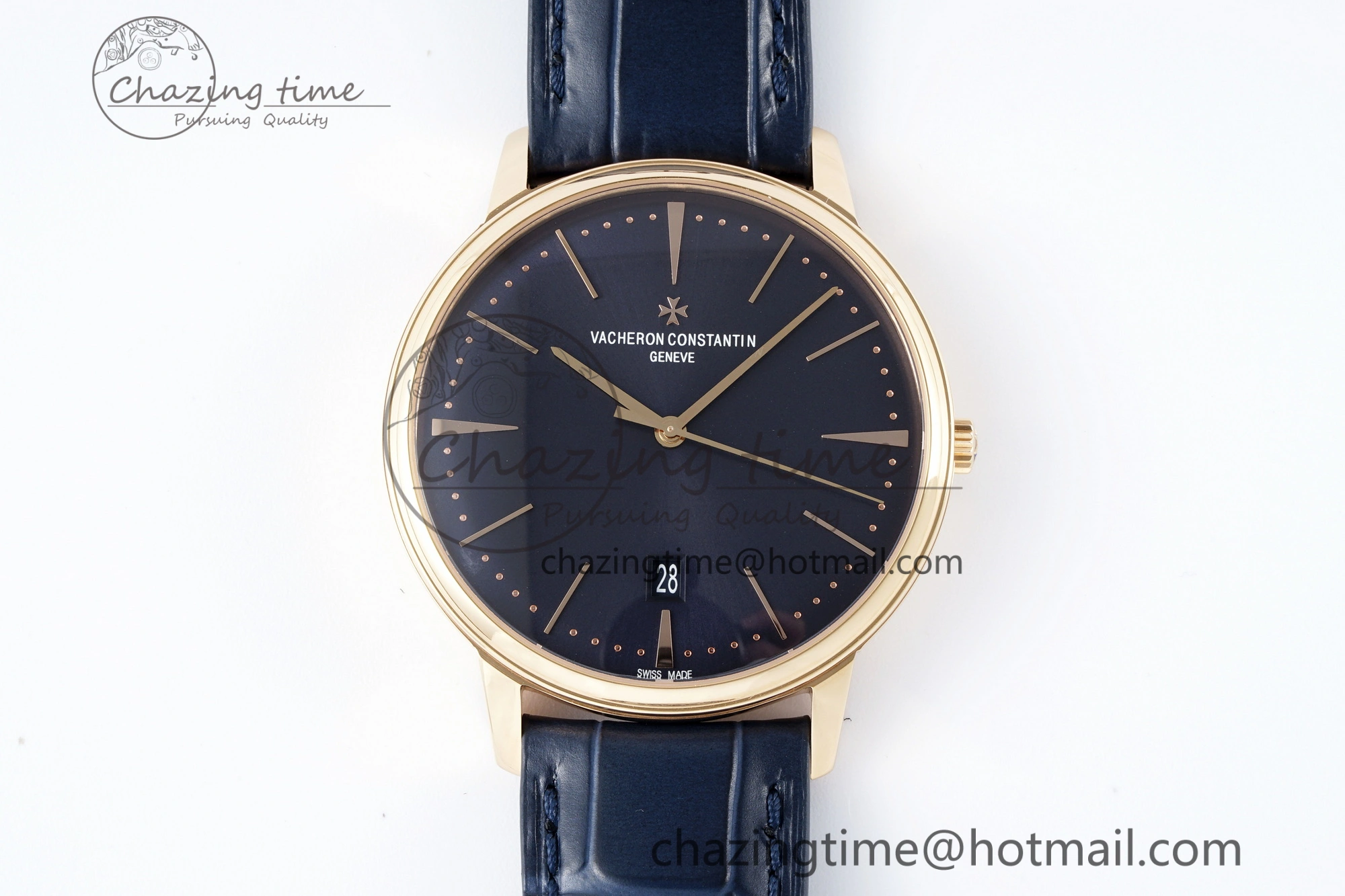 Patrimony Date RG PPF 1:1 Best Edition Black Dial on Black Leather Strap MIYOTA Lightweight 9880