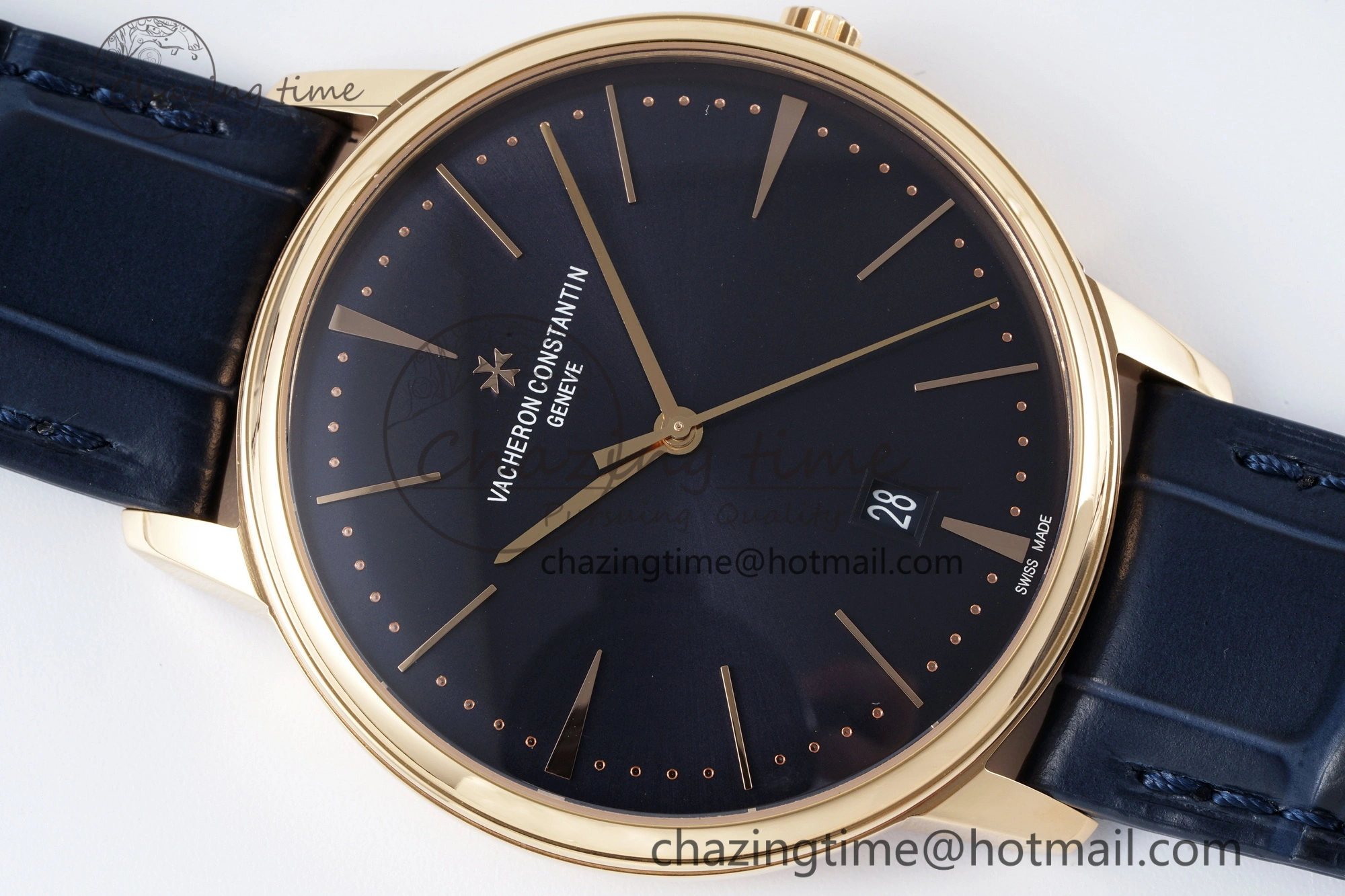 Patrimony Date RG PPF 1:1 Best Edition Black Dial on Black Leather Strap MIYOTA Lightweight 9880