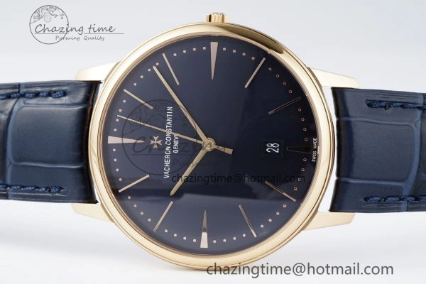 Patrimony Date RG PPF 1:1 Best Edition Black Dial on Black Leather Strap MIYOTA Lightweight 9880