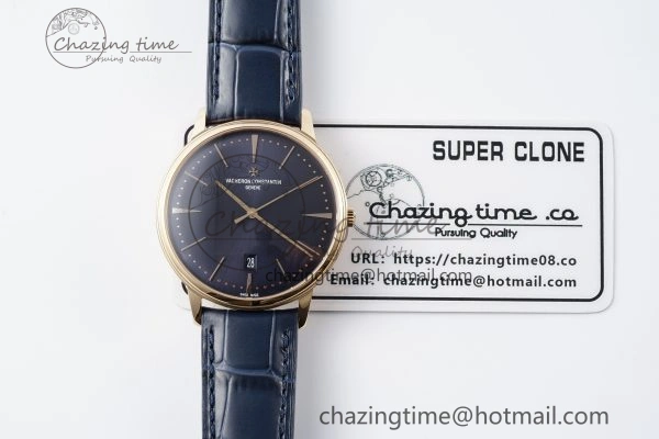 Patrimony Date RG PPF 1:1 Best Edition Black Dial on Black Leather Strap MIYOTA Lightweight 9880