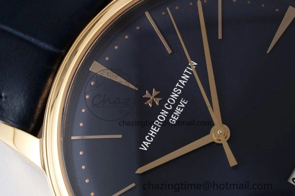 Lightweight Patrimony Date RG PPF 1:1 Best Edition Blue Dial on Blue Leather Strap MIYOTA 9894