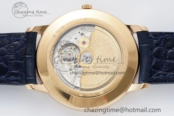 Lightweight Patrimony Date RG PPF 1:1 Best Edition Blue Dial on Blue Leather Strap MIYOTA 9894