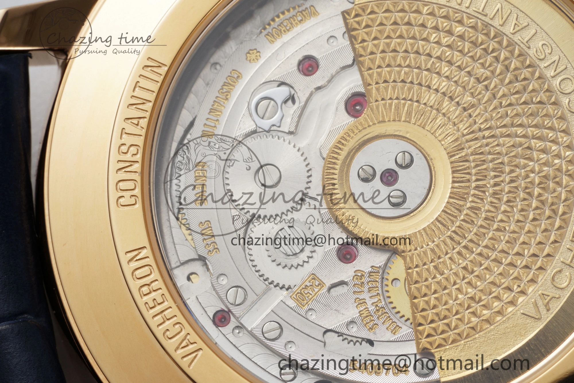 Lightweight Patrimony Date RG PPF 1:1 Best Edition Blue Dial on Blue Leather Strap MIYOTA 9894