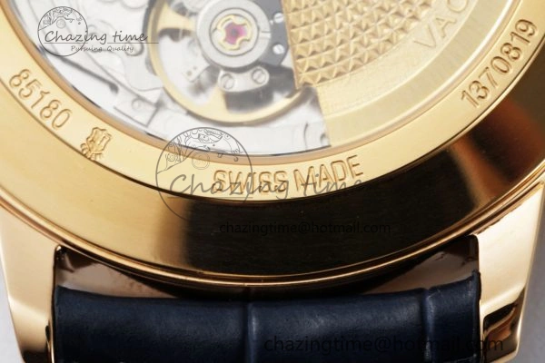 Lightweight Patrimony Date RG PPF 1:1 Best Edition Blue Dial on Blue Leather Strap MIYOTA 9894