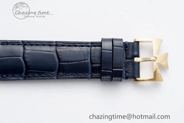 Lightweight Patrimony Date RG PPF 1:1 Best Edition Blue Dial on Blue Leather Strap MIYOTA 9894