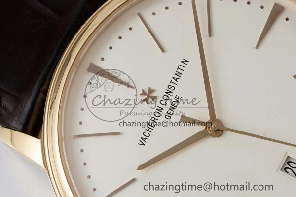Patrimony Date RG PPF 1:1 Best Edition White Dial on Brown Leather Strap MIYOTA WeatherProof 9893