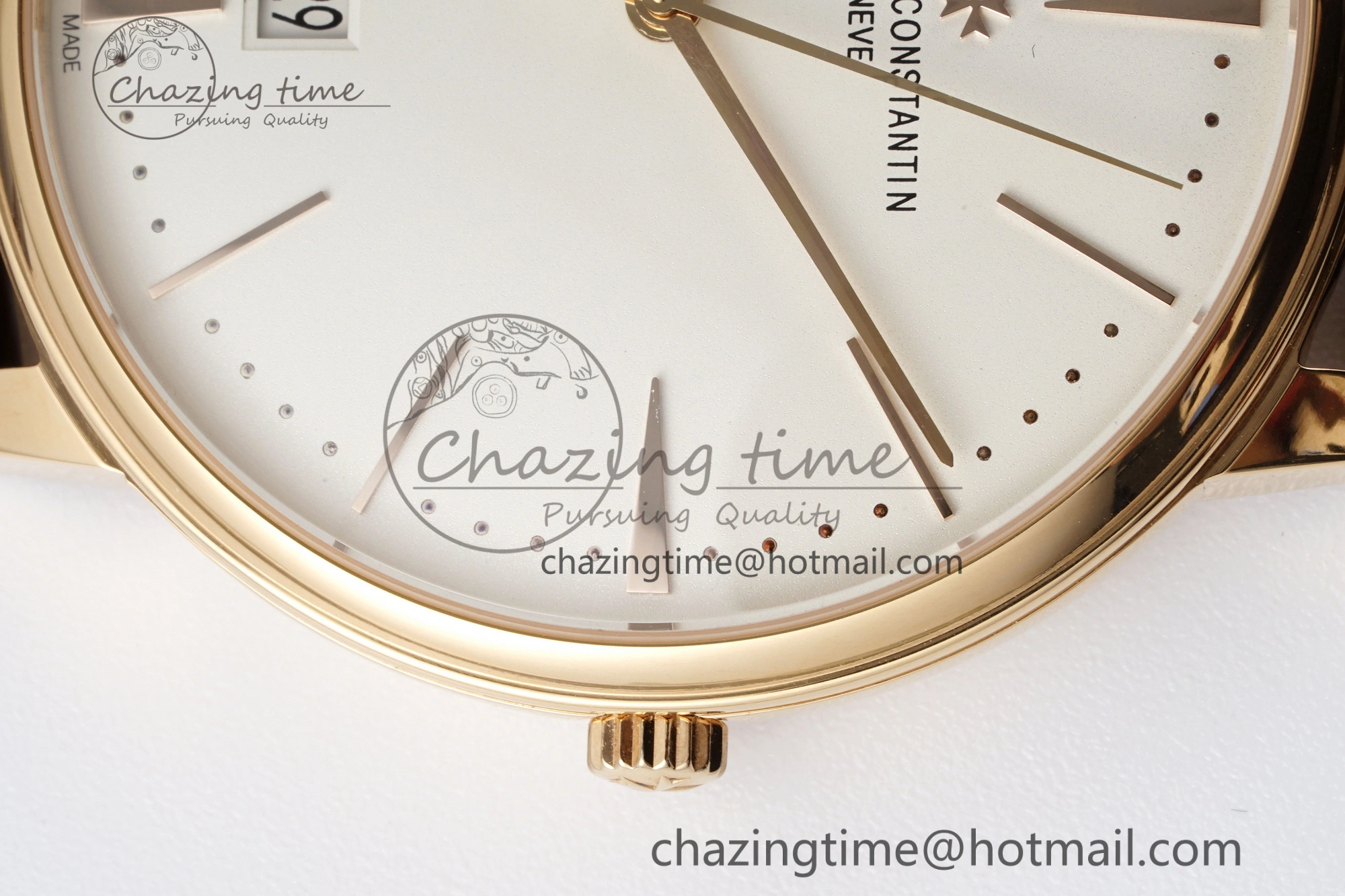 Patrimony Date RG PPF 1:1 Best Edition White Dial on Brown Leather Strap MIYOTA WeatherProof 9893