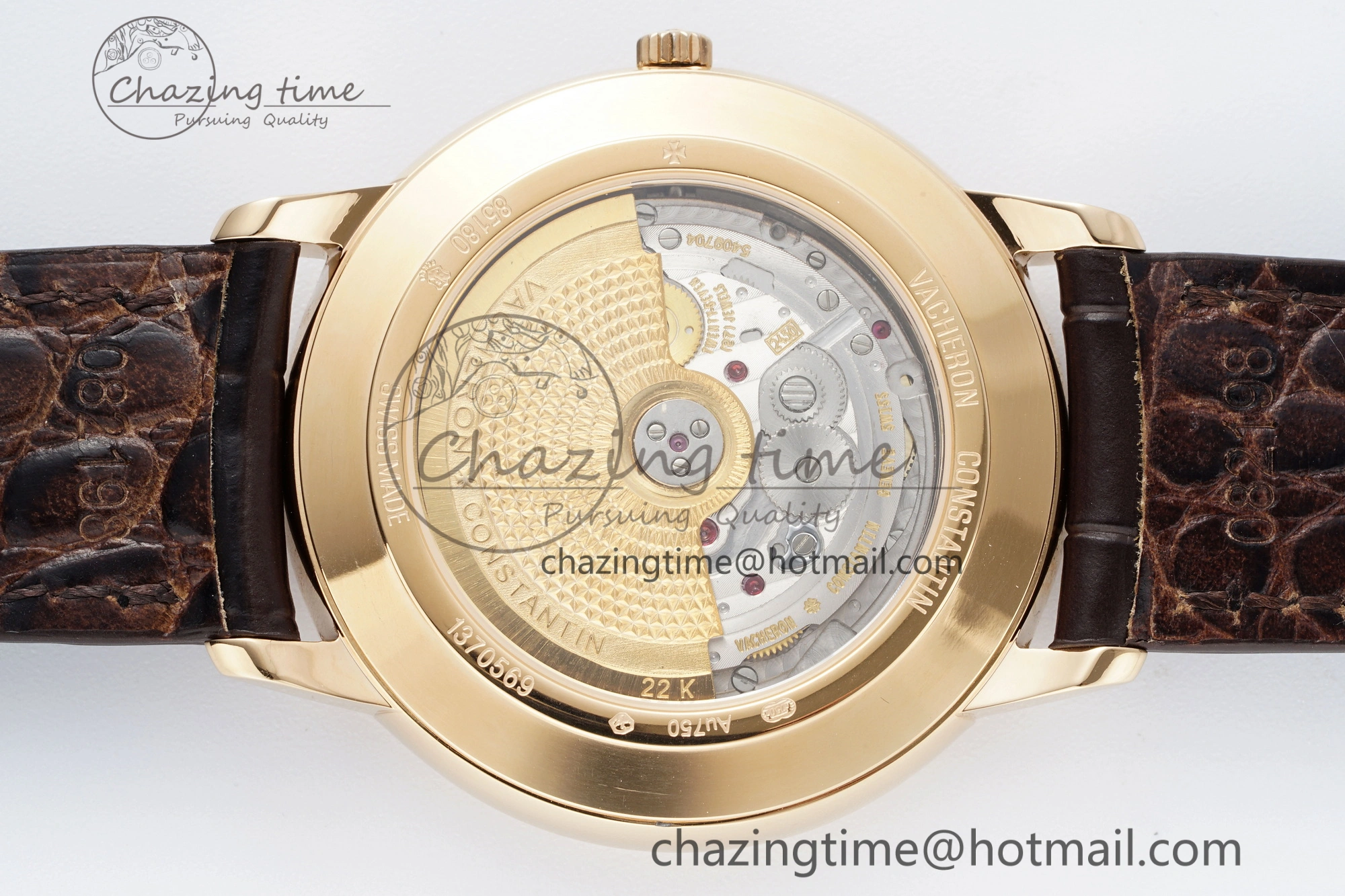 Patrimony Date RG PPF 1:1 Best Edition White Dial on Brown Leather Strap MIYOTA WeatherProof 9893
