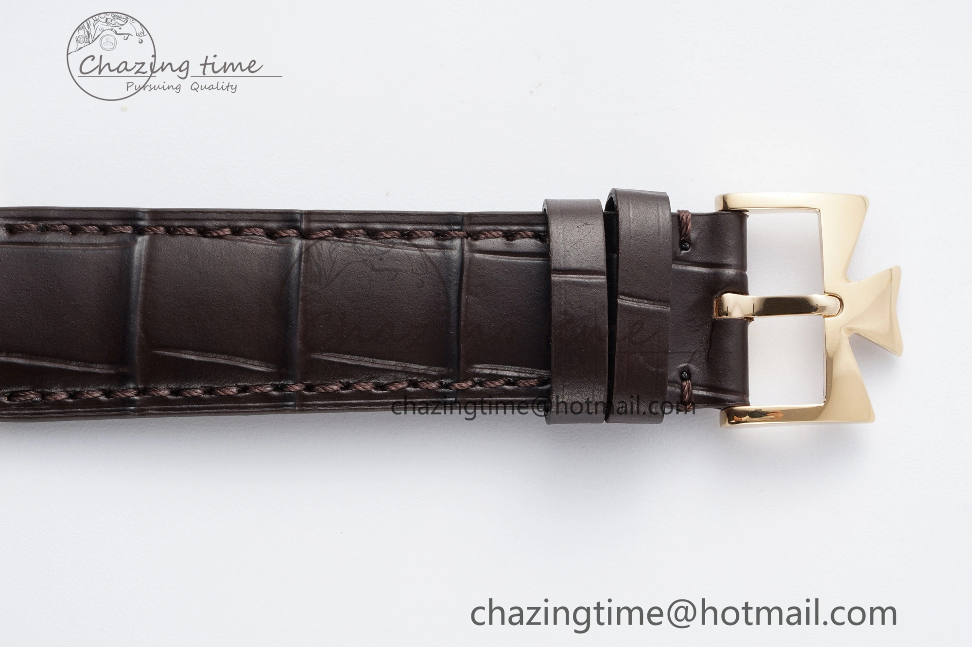 Patrimony Date RG PPF 1:1 Best Edition White Dial on Brown Leather Strap MIYOTA WeatherProof 9893
