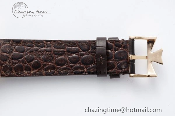 Patrimony Date RG PPF 1:1 Best Edition White Dial on Brown Leather Strap MIYOTA WeatherProof 9893