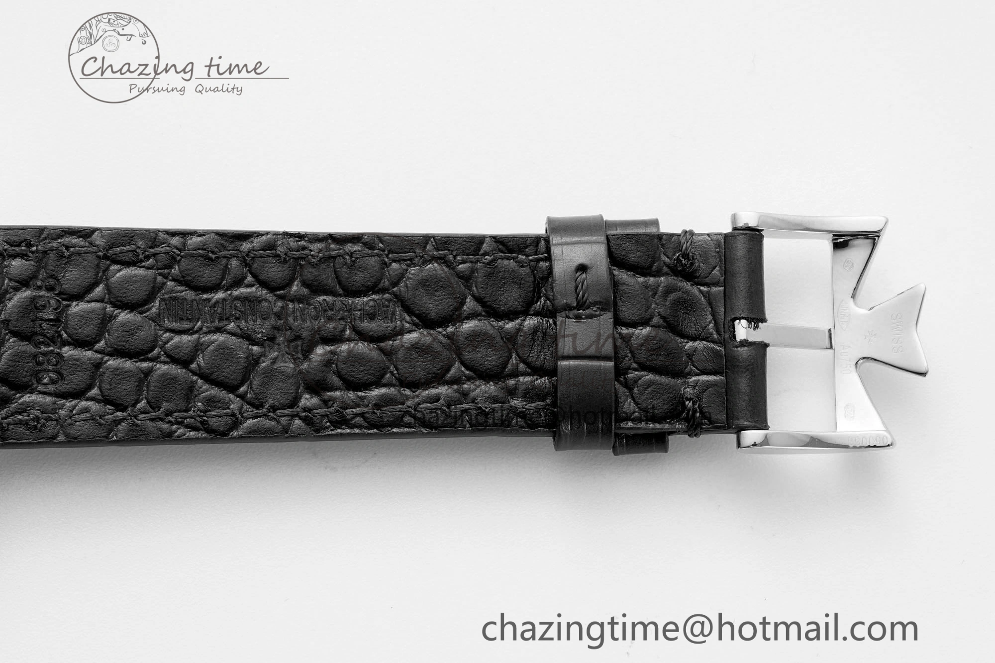 Patrimony Date SS PPF 1:1 Best Edition White Dial on Black Leather Strap MIYOTA Upgraded 9889