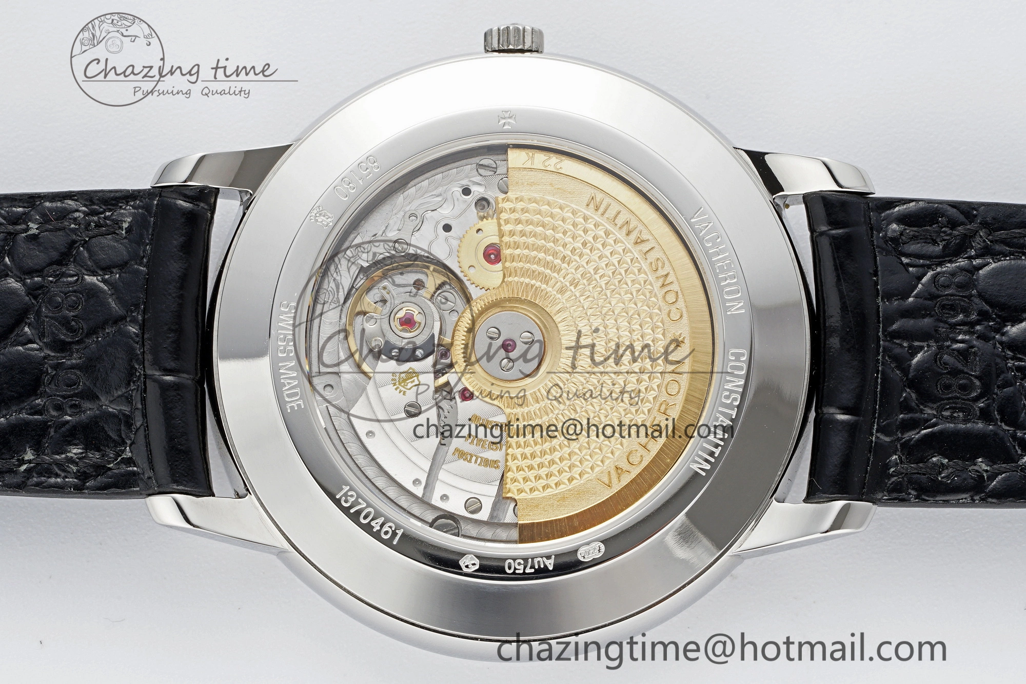Patrimony Date SS PPF 1:1 Best Edition White Dial on Black Leather Strap MIYOTA Upgraded 9889