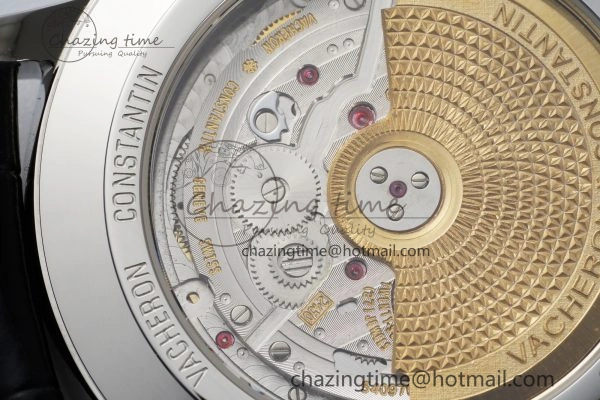 Patrimony Date SS PPF 1:1 Best Edition White Dial on Black Leather Strap MIYOTA Upgraded 9889