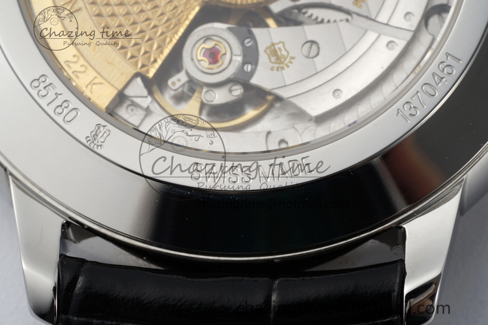 Patrimony Date SS PPF 1:1 Best Edition White Dial on Black Leather Strap MIYOTA Upgraded 9889