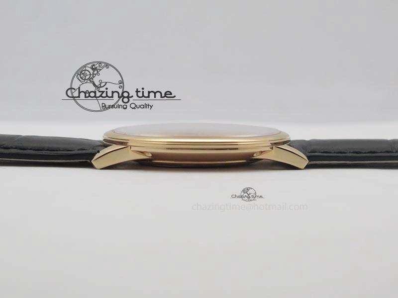 HighQuality Patrimony RG Best Edition Black Dial On Black Leather Strap Swiss Ref. 9996