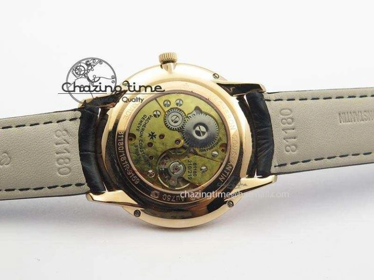 HighQuality Patrimony RG Best Edition Black Dial On Black Leather Strap Swiss Ref. 9996