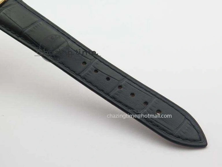 HighQuality Patrimony RG Best Edition Black Dial On Black Leather Strap Swiss Ref. 9996
