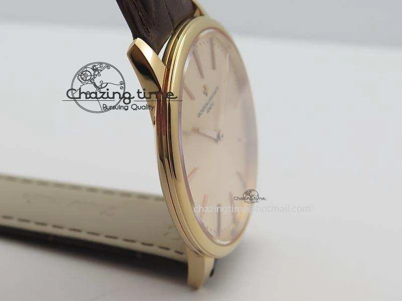 Bright Patrimony RG Best Edition Gold Dial On Brown Leather Strap Swiss Ref. 9997