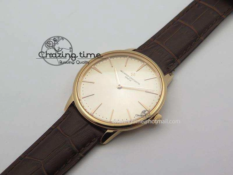 Bright Patrimony RG Best Edition Gold Dial On Brown Leather Strap Swiss Ref. 9997