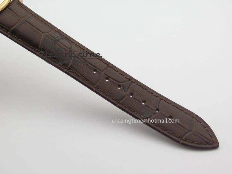 Bright Patrimony RG Best Edition Gold Dial On Brown Leather Strap Swiss Ref. 9997