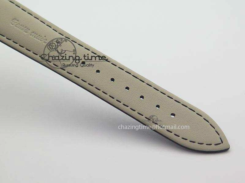 Sporty Patrimony RG Best Edition White Dial On Black Leather Strap Swiss Ref. 9998