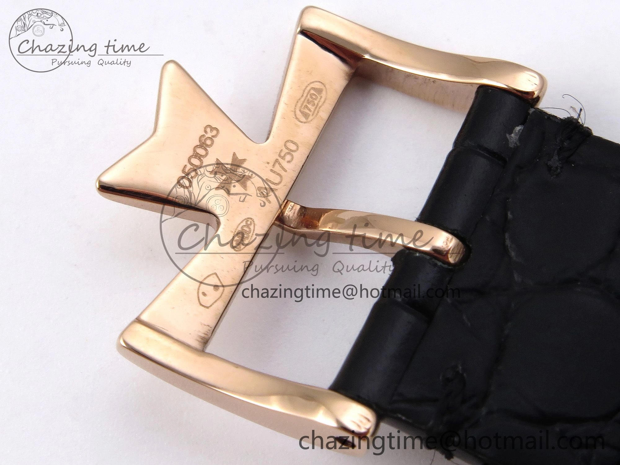 Chic Patrimony RG KZF Best Edition Black Dial on Black Leather Strap MIYOTA 9855