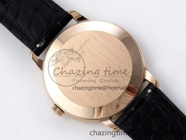 Chic Patrimony RG KZF Best Edition Black Dial on Black Leather Strap MIYOTA 9855