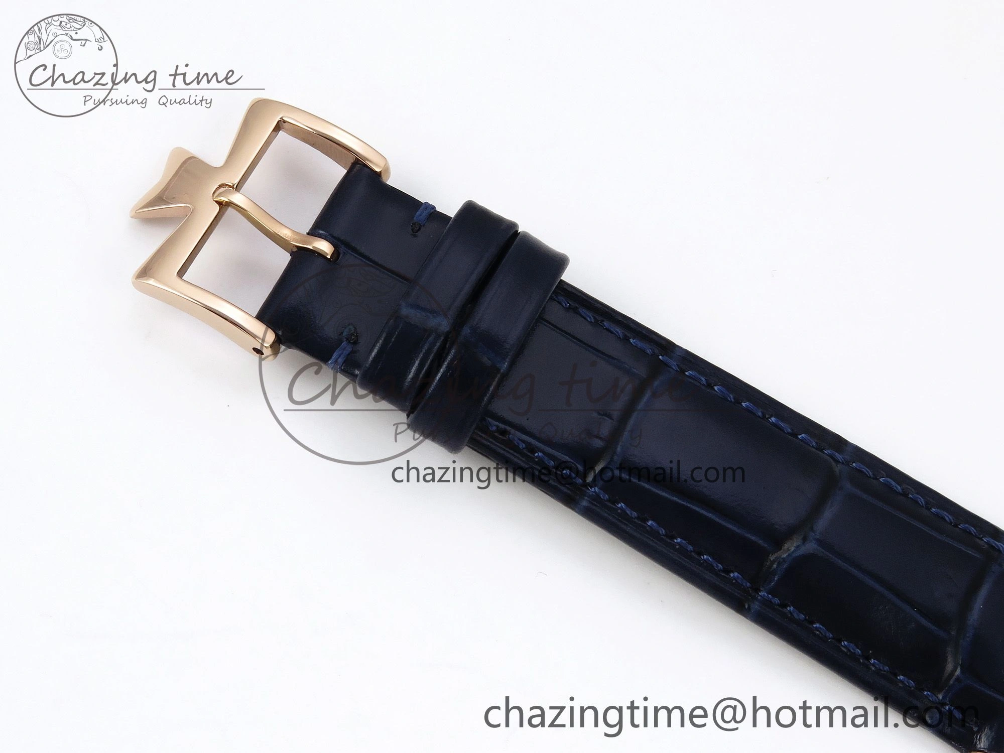 Patrimony RG KZF Best Edition Blue Dial on Blue Leather Strap MIYOTA WellDesigned 9860