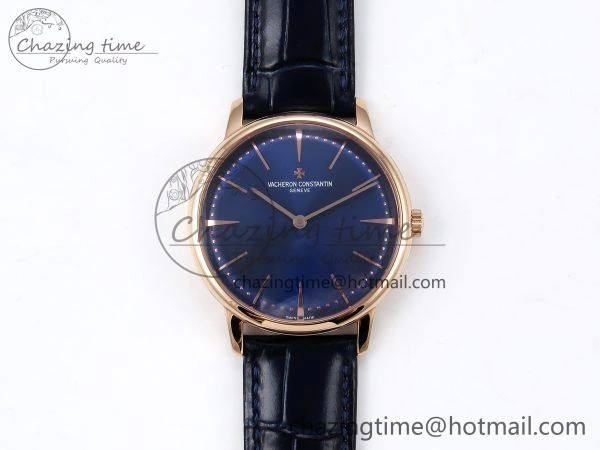 Patrimony RG KZF Best Edition Blue Dial on Blue Leather Strap MIYOTA WellDesigned 9860