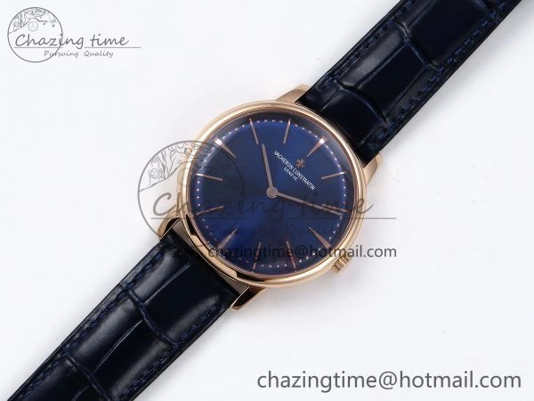 Patrimony RG KZF Best Edition Blue Dial on Blue Leather Strap MIYOTA WellDesigned 9860
