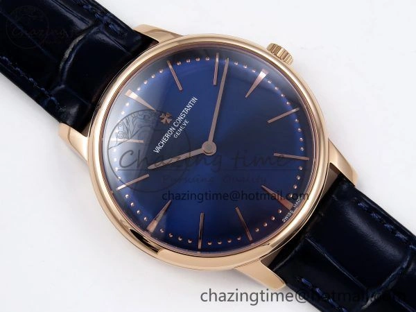 Patrimony RG KZF Best Edition Blue Dial on Blue Leather Strap MIYOTA WellDesigned 9860
