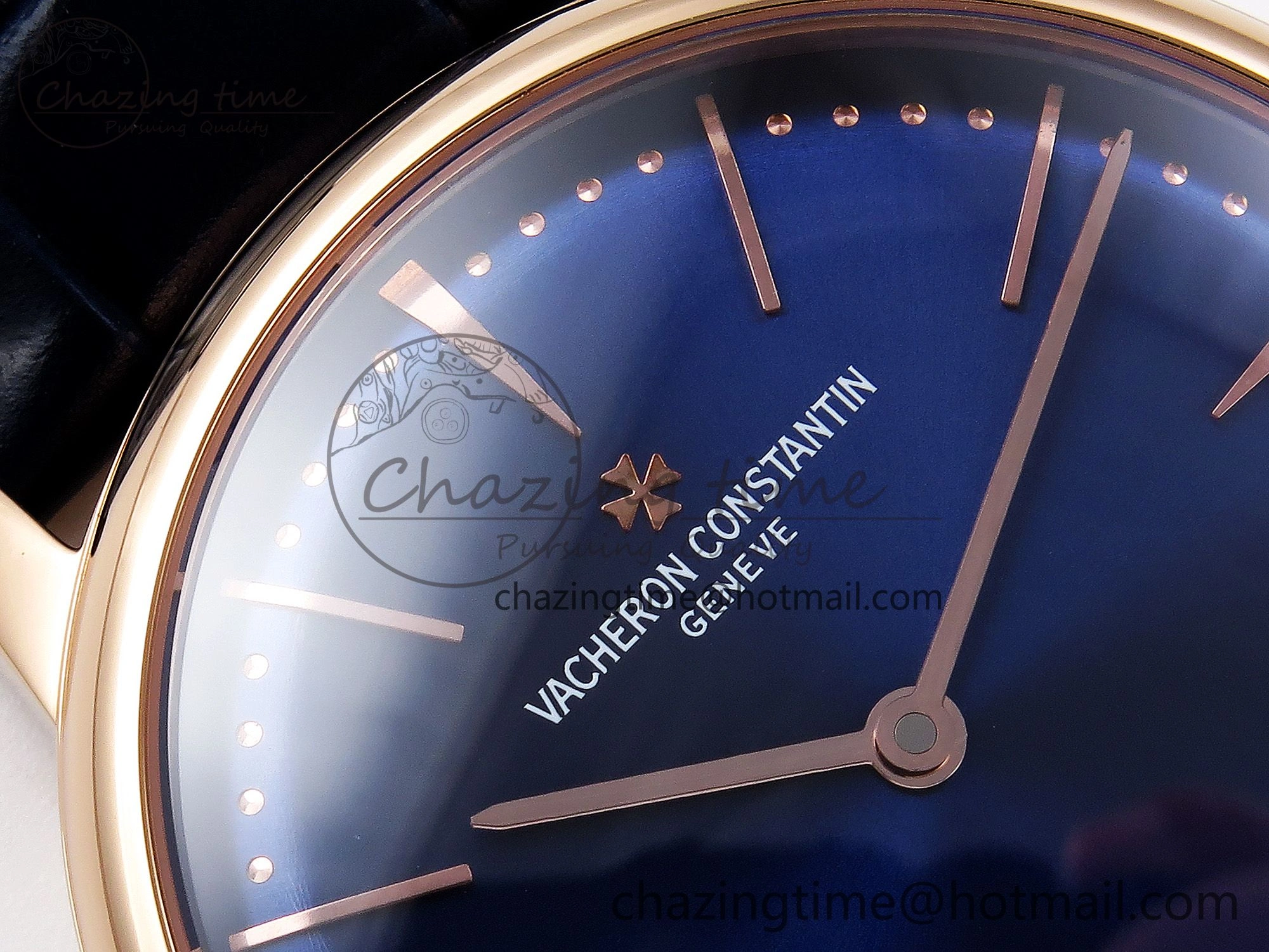 Patrimony RG KZF Best Edition Blue Dial on Blue Leather Strap MIYOTA WellDesigned 9860
