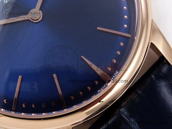 Patrimony RG KZF Best Edition Blue Dial on Blue Leather Strap MIYOTA WellDesigned 9860