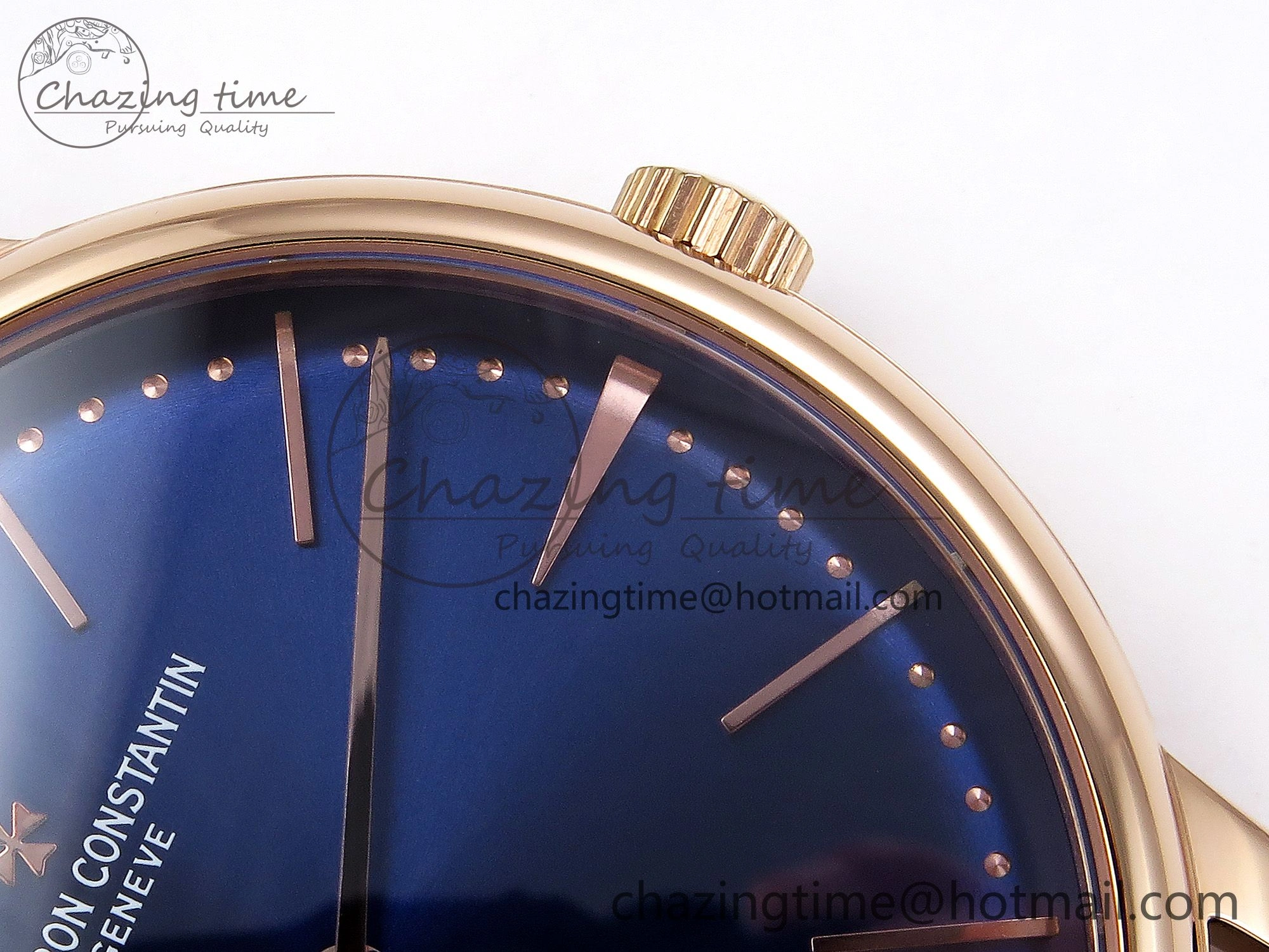 Patrimony RG KZF Best Edition Blue Dial on Blue Leather Strap MIYOTA WellDesigned 9860