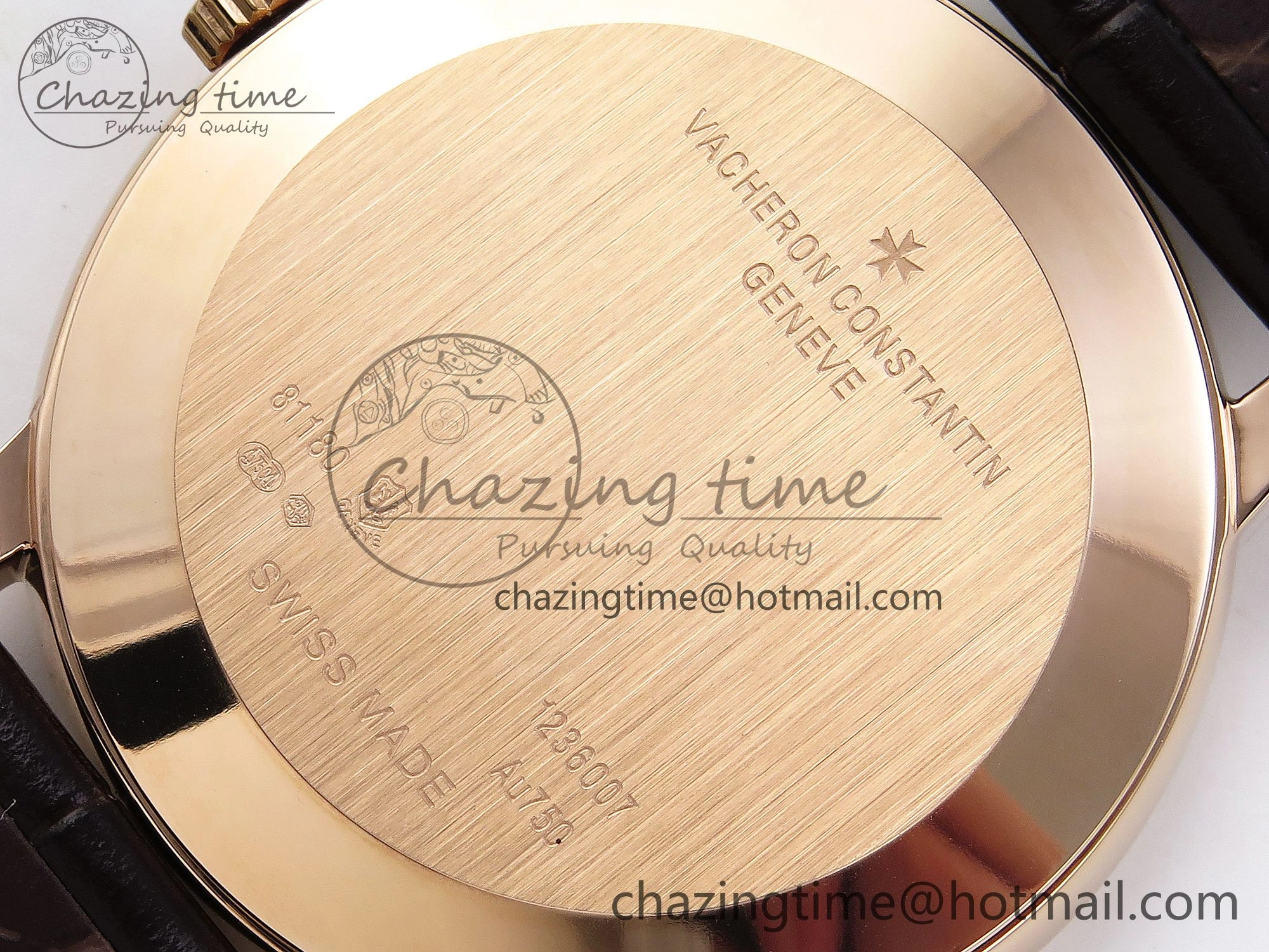 Patrimony RG KZF Best Edition Green Dial on Brown Leather Strap MIYOTA Fashionable 9857