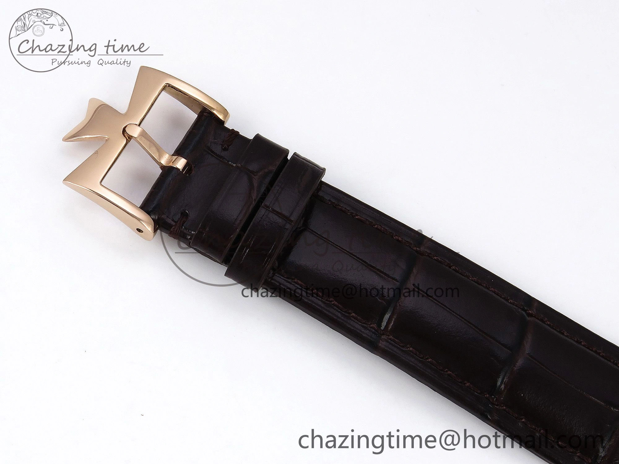 Patrimony RG KZF Best Edition Green Dial on Brown Leather Strap MIYOTA Fashionable 9857