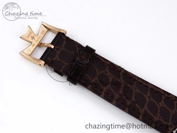 Patrimony RG KZF Best Edition Green Dial on Brown Leather Strap MIYOTA Fashionable 9857