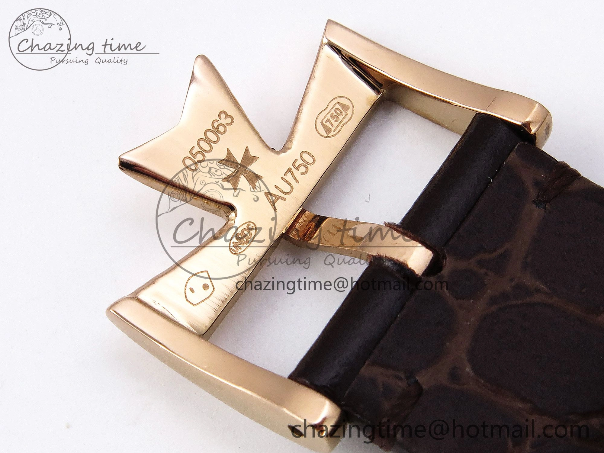 Patrimony RG KZF Best Edition Green Dial on Brown Leather Strap MIYOTA Fashionable 9857