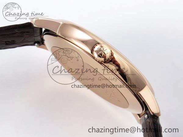 Patrimony RG KZF Best Edition White Dial on Brown Leather Strap MIYOTA FreshLook 9856